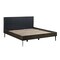 Armen Living Cross Solid Oak and Metal King Platform Bed Frame LCCRBDOAKG - alternate 2